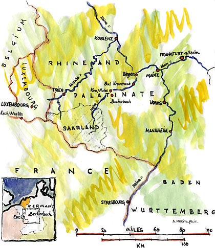 Map of the Palatinate