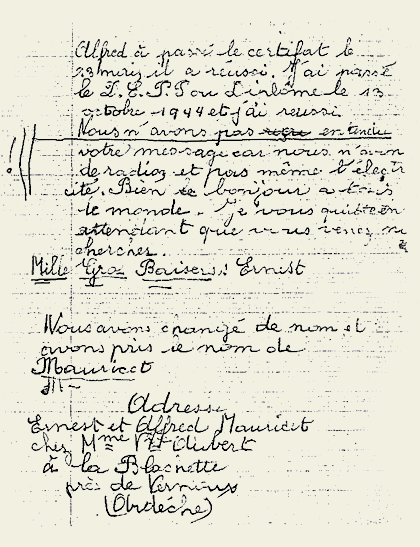 Letter from Ernest, page 2